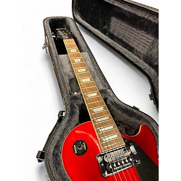 Used 2009 Epiphone Les Paul Modern  Candy Apple Red Metallic Solid Body Electric Guitar