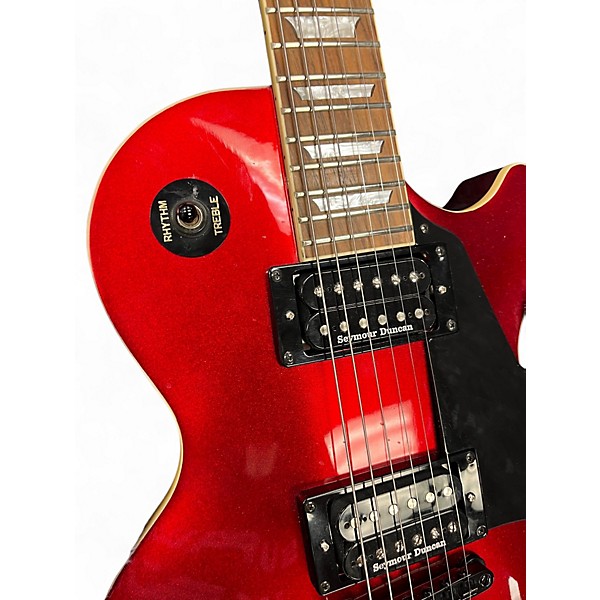 Used 2009 Epiphone Les Paul Modern  Candy Apple Red Metallic Solid Body Electric Guitar