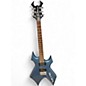 Used B.C. Rich PLATINUM SERIES WARLOCK Ice Blue Metallic Solid Body Electric Guitar thumbnail