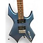 Used B.C. Rich PLATINUM SERIES WARLOCK Ice Blue Metallic Solid Body Electric Guitar