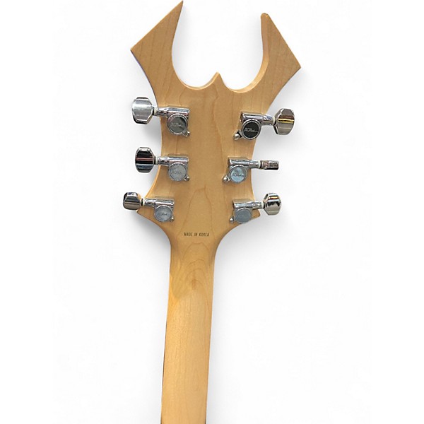 Used B.C. Rich PLATINUM SERIES WARLOCK Ice Blue Metallic Solid Body Electric Guitar