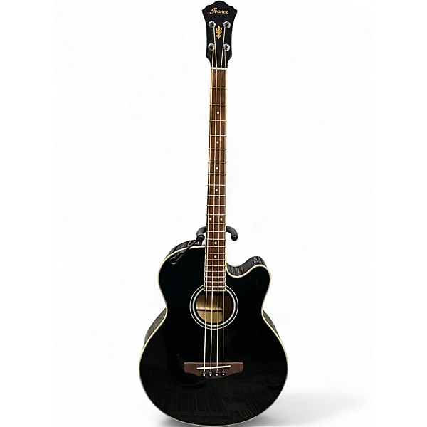 Used Ibanez AEB5E Black Acoustic Bass Guitar
