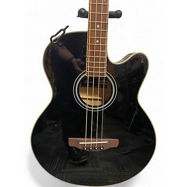 Used Ibanez AEB5E Black Acoustic Bass Guitar