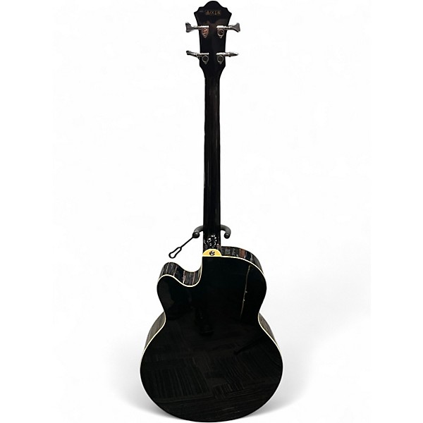 Used Ibanez AEB5E Black Acoustic Bass Guitar