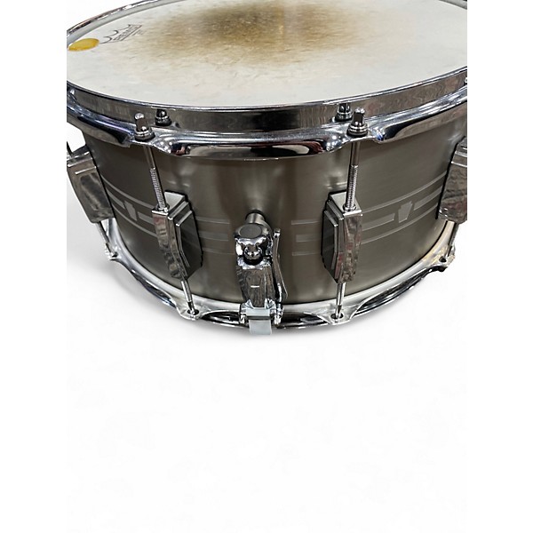 Used Ludwig 7X14 Heirloom Stainless Steel snare Stainless steel Drum