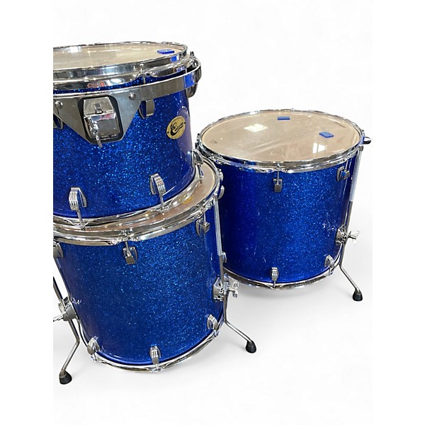Used Ludwig 4 Piece Centennial Zep Blue Sparkle Drum Kit