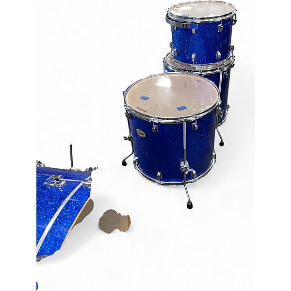 Used Ludwig 4 Piece Centennial Zep Blue Sparkle Drum Kit