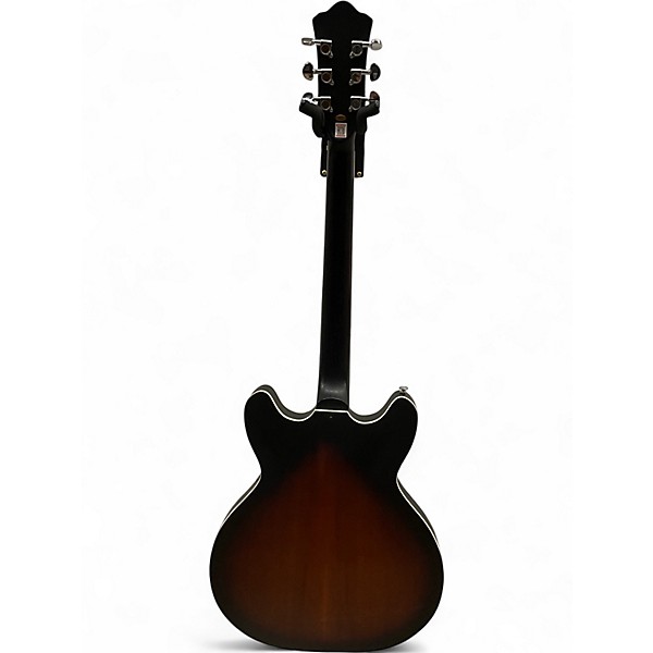 Used Pyle Semi Hollow Body Sunburst Hollow Body Electric Guitar