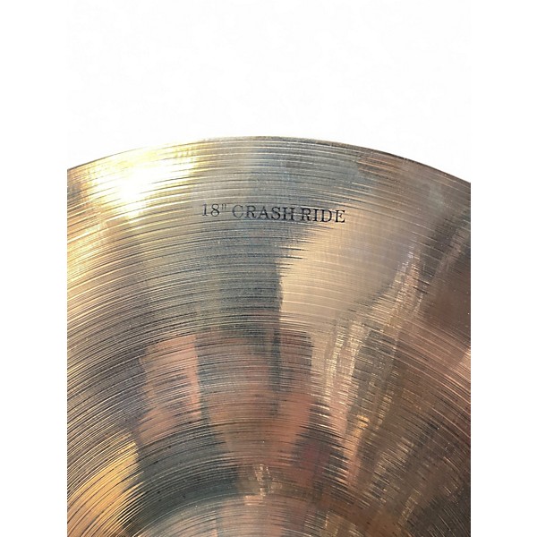 Used Wuhan Cymbals & Gongs 18in Brilliant Crash Ride Cymbal