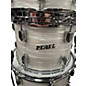 Used Pearl 4 Piece President Series Deluxe 75th Anniversary Pearl White Drum Kit