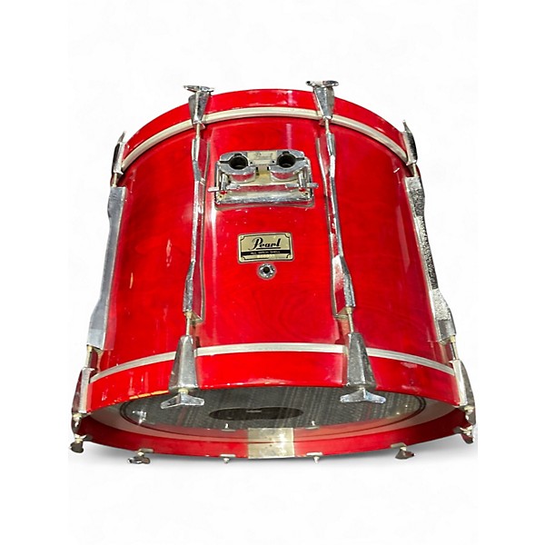 Used 1990s Pearl 5 Piece BLX Red Drum Kit
