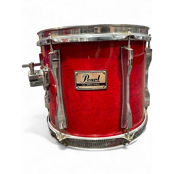 Used 1990s Pearl 5 Piece BLX Red Drum Kit
