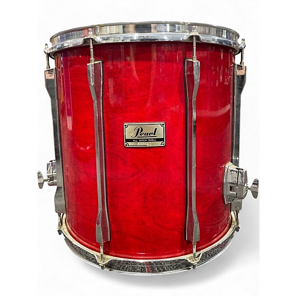 Used 1990s Pearl 5 Piece BLX Red Drum Kit