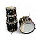 Vintage 1970s Ludwig 4 Piece 3-Ply Maple Black Drum Kit thumbnail