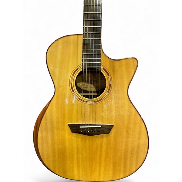 Used Washburn WCG20 Natural Acoustic Electric Guitar