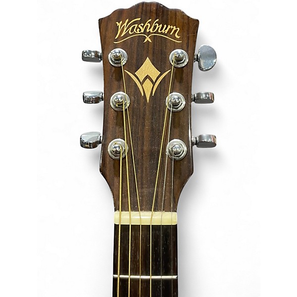 Used Washburn WCG20 Natural Acoustic Electric Guitar