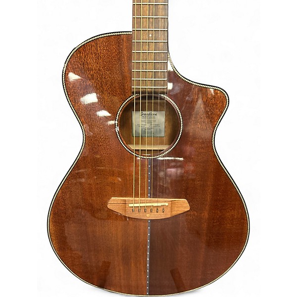 Used Breedlove Discovery S Concert CE Mahogany Acoustic Electric Guitar
