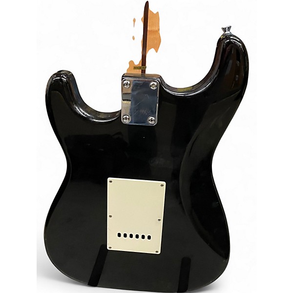 Used Squier Standard Stratocaster Black Solid Body Electric Guitar