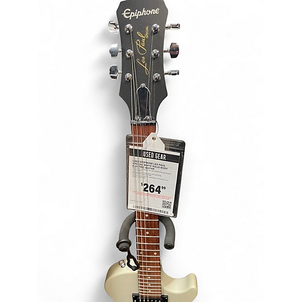 Used Epiphone Les Paul Special White Solid Body Electric Guitar