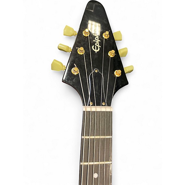 Used Epiphone 1958 Korina Flying V Natural Solid Body Electric Guitar
