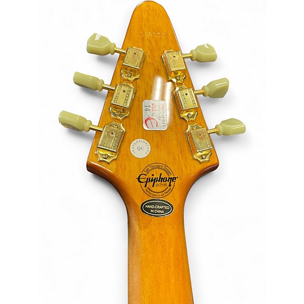 Used Epiphone 1958 Korina Flying V Natural Solid Body Electric Guitar