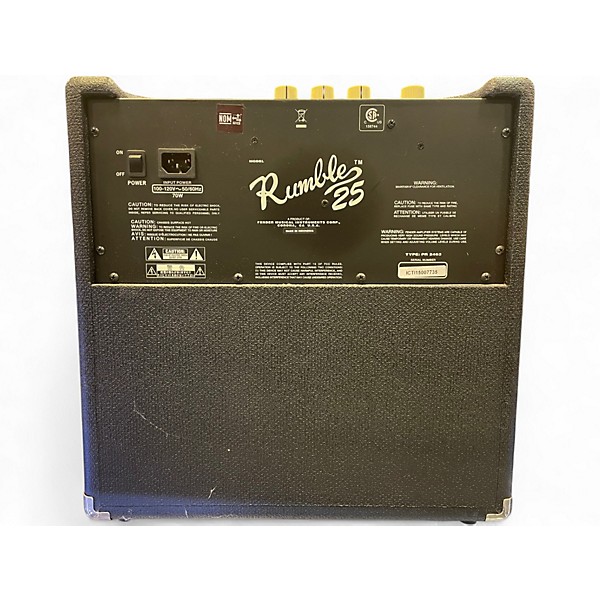 Used Fender Rumble 25 25W 1x10 Bass Combo Amp