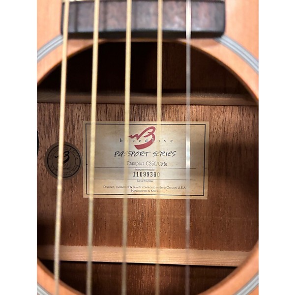 Used Breedlove Passport C250/CME Natural Acoustic Electric Guitar