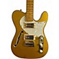 Used Berger La Cresta Deluxe Metallic Gold Hollow Body Electric Guitar
