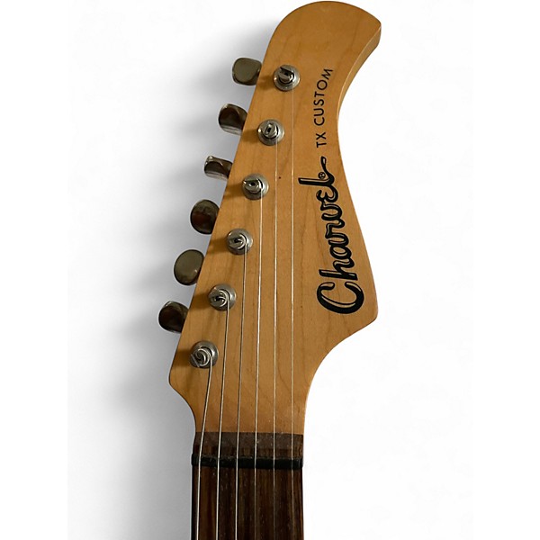 Used Charvel TX Custom Black and Gold Solid Body Electric Guitar
