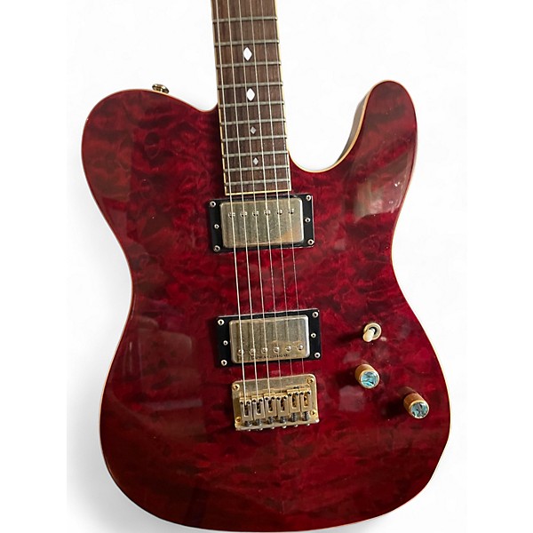 Used 2003 Schecter Guitar Research PT Custom Trans Amber Solid Body Electric Guitar