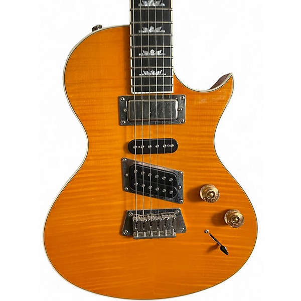Used 2012 Epiphone Nighthawk Custom Reissue Amber Solid Body Electric Guitar