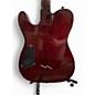 Used Schecter Guitar Research Diamond Series PT Quilted Trans Red Solid Body Electric Guitar