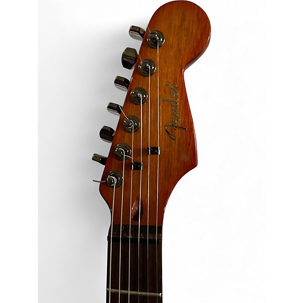 Used 2004 Fender Showmaster Amber Solid Body Electric Guitar