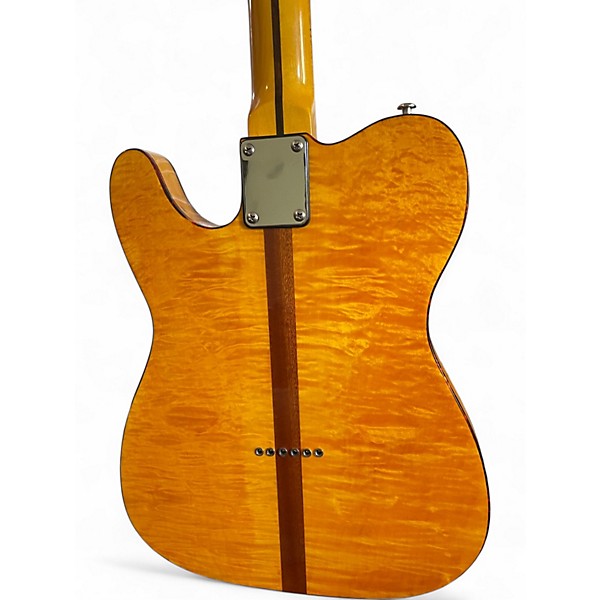 Used Hohner Madcat Trans Amber Solid Body Electric Guitar