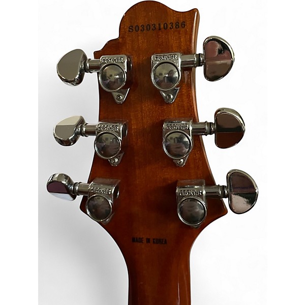 Used Greg Bennett Design by Samick Royale Trans Amber Hollow Body Electric Guitar