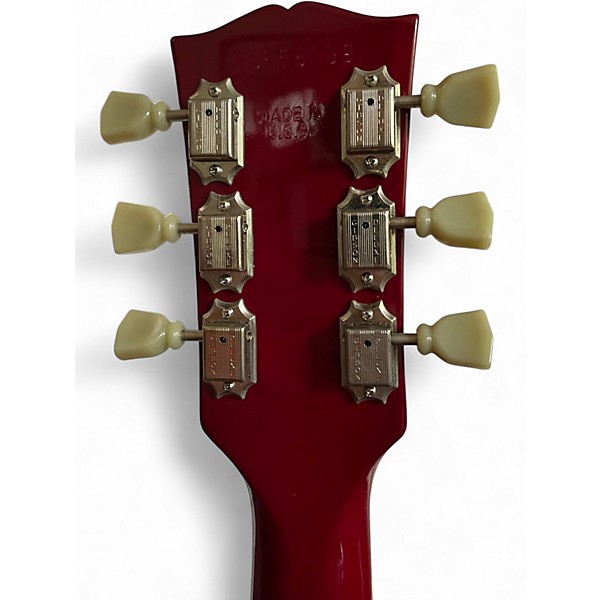 Vintage 1998 Gibson Les Paul Studio Double Cut Trans Red Solid Body Electric Guitar