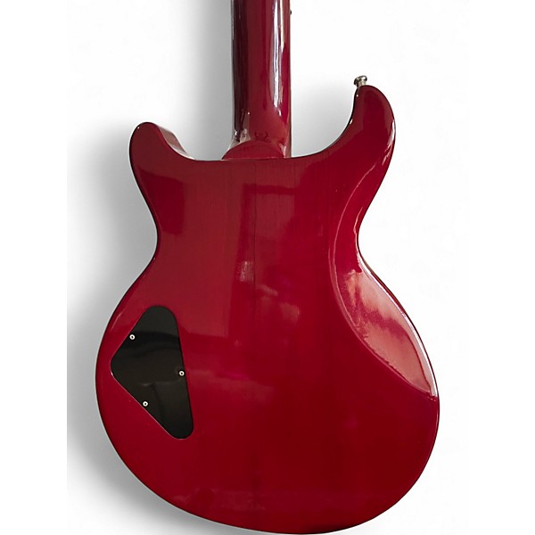 Vintage 1998 Gibson Les Paul Studio Double Cut Trans Red Solid Body Electric Guitar