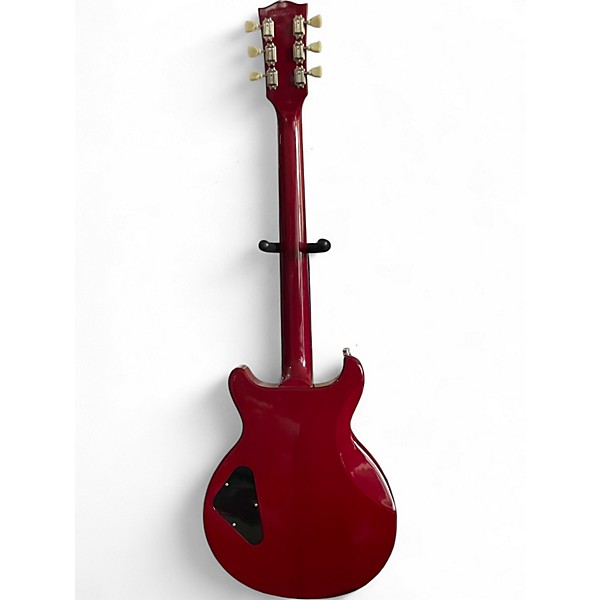 Vintage 1998 Gibson Les Paul Studio Double Cut Trans Red Solid Body Electric Guitar