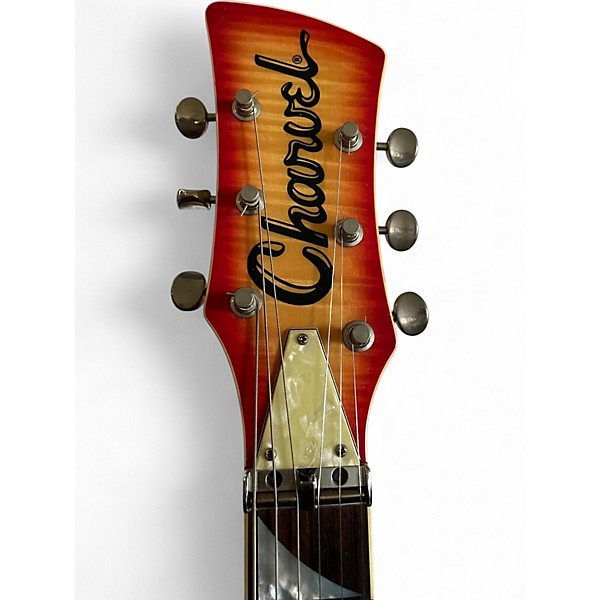 Used Charvel Surfcaster Cherry Sunburst Solid Body Electric Guitar