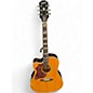 Used Epiphone Hummingbird Studio EC LH Antique Natural Acoustic Electric Guitar thumbnail