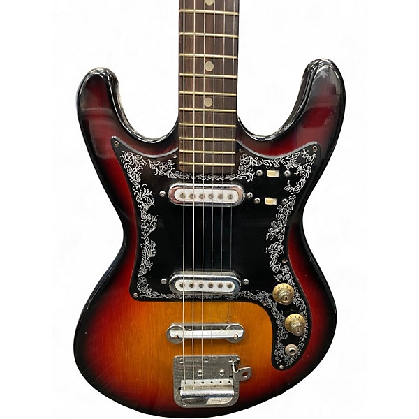 Used Norma EG408-2T 2 Tone Sunburst Solid Body Electric Guitar