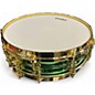 Used Ludwig 4X14 Carl Palmer Snare Metallic Green Drum thumbnail
