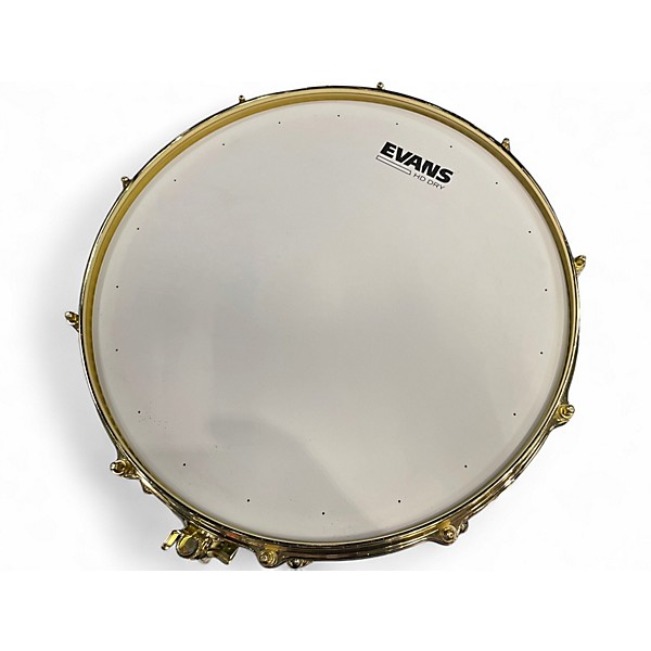 Used Ludwig 4X14 Carl Palmer Snare Metallic Green Drum