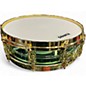 Used Ludwig 4X14 Carl Palmer Snare Metallic Green Drum