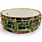 Used Ludwig 4X14 Carl Palmer Snare Metallic Green Drum