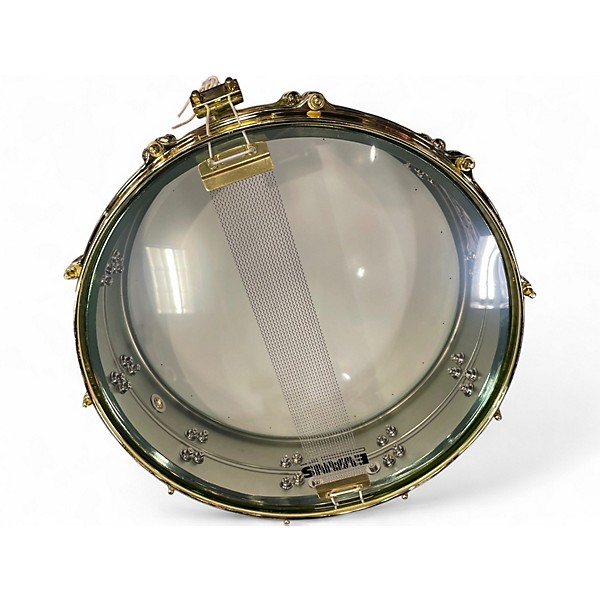 Used Ludwig 4X14 Carl Palmer Snare Metallic Green Drum
