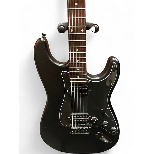 Used Squier =STANDARD STRATOCASTER HH Black Solid Body Electric Guitar