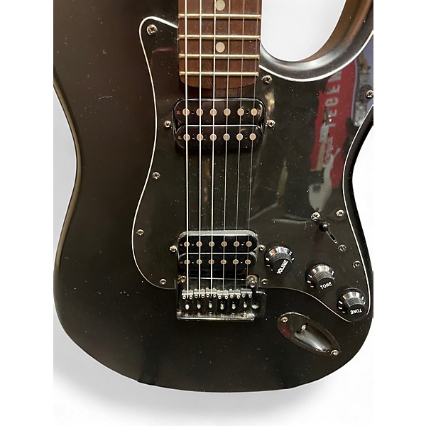 Used Squier =STANDARD STRATOCASTER HH Black Solid Body Electric Guitar
