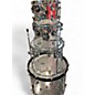 Used DW 4 Piece Design Series Acrylic CLEAR Drum Kit