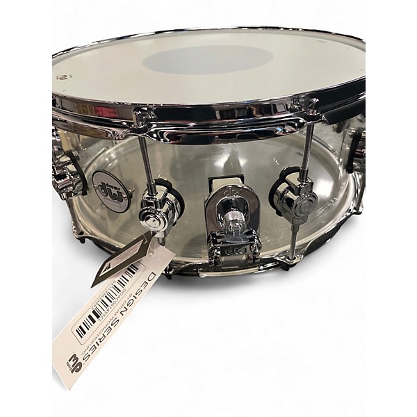 Used DW 6.5X14 Design Series Snare Clear Drum
